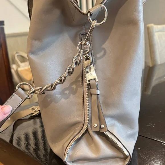 Michael Kors Taupe Leather Tote - Picture 4 of 6